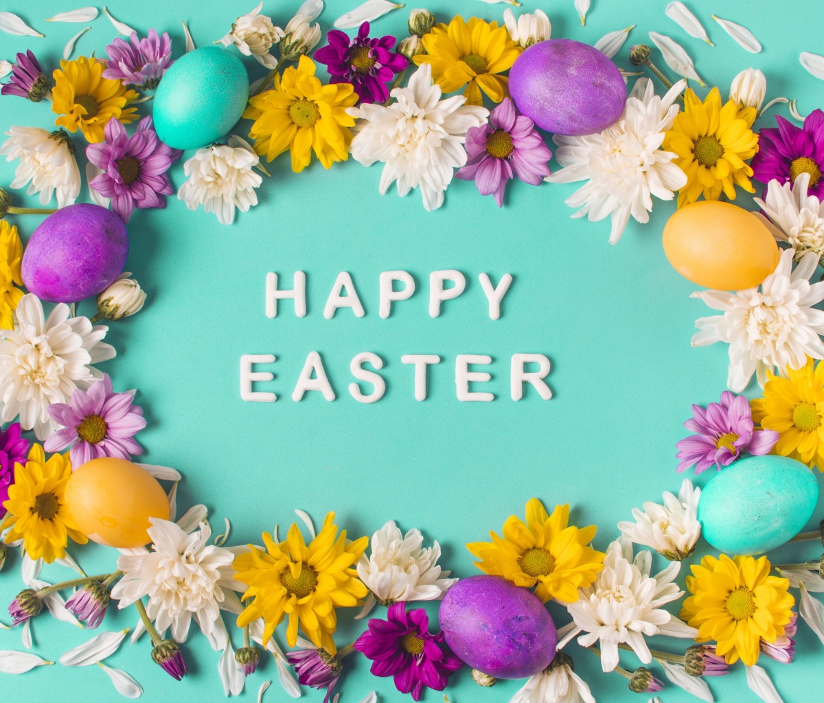 Das Happy Easter Celebrate Wallpaper 1200x1024