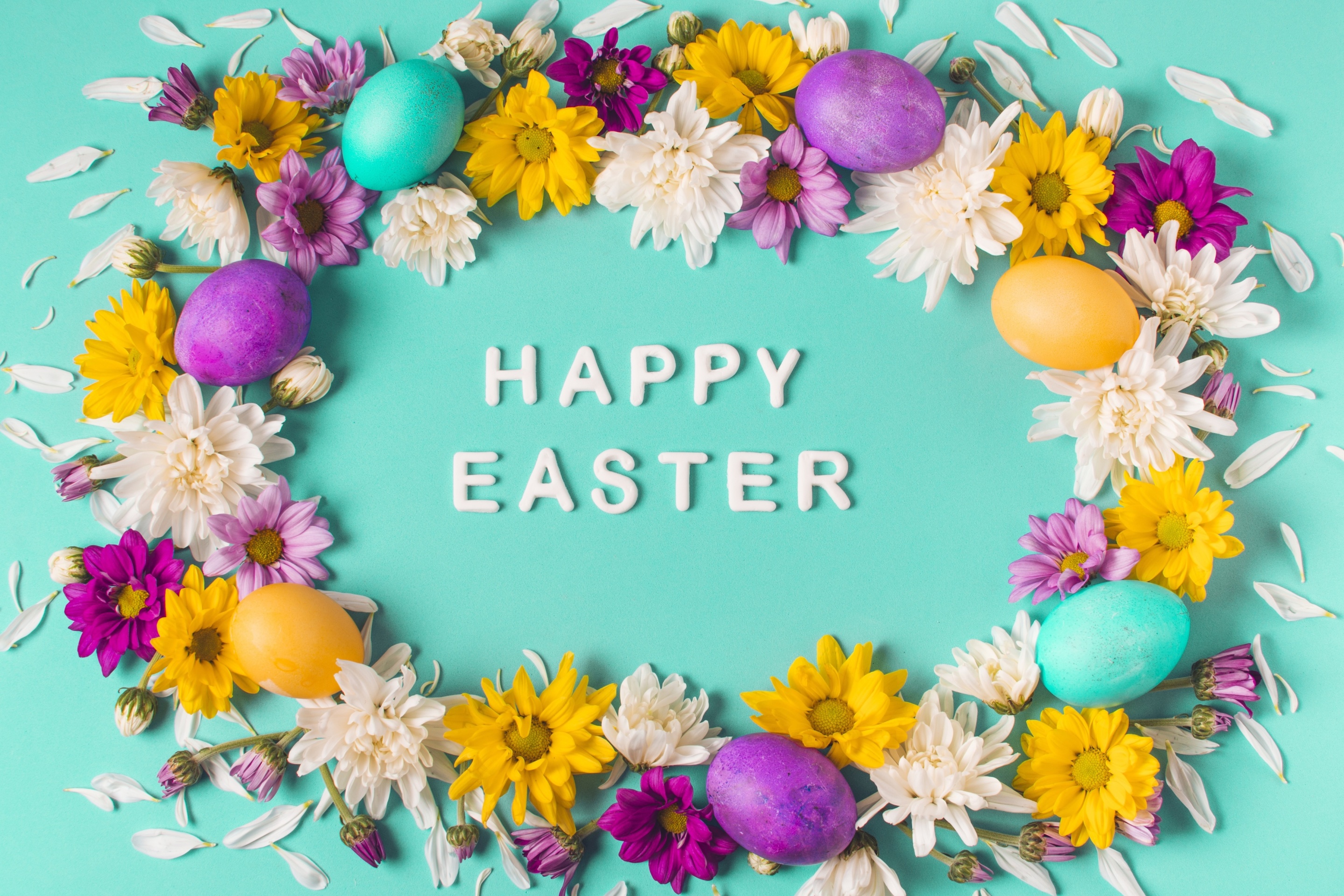 Das Happy Easter Celebrate Wallpaper 2880x1920