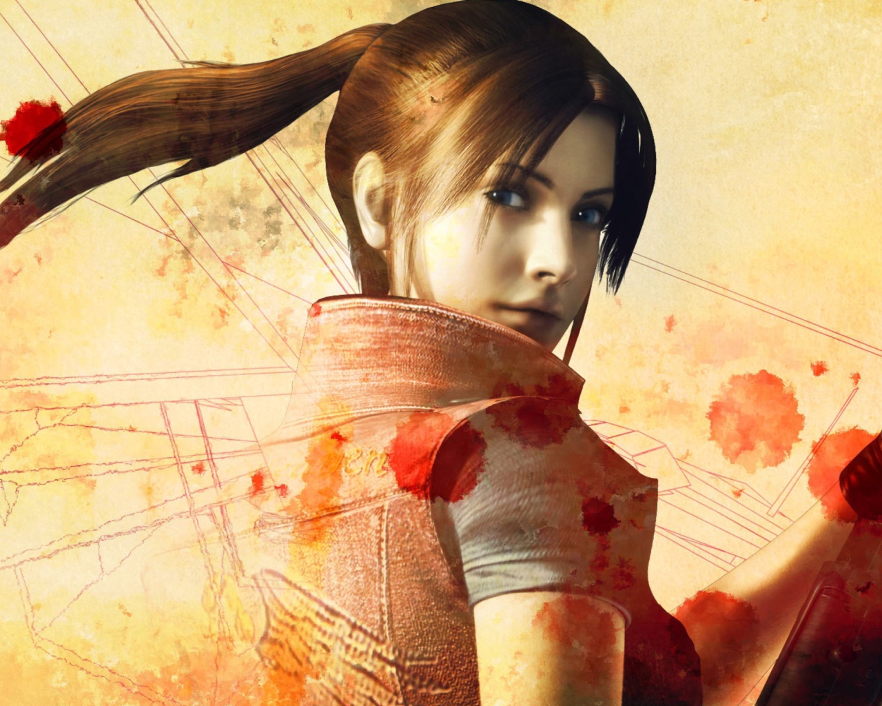 Screenshot №1 pro téma Resident Evil Claire Redfield 1280x1024