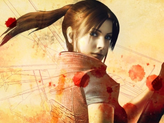 Resident Evil Claire Redfield wallpaper 320x240