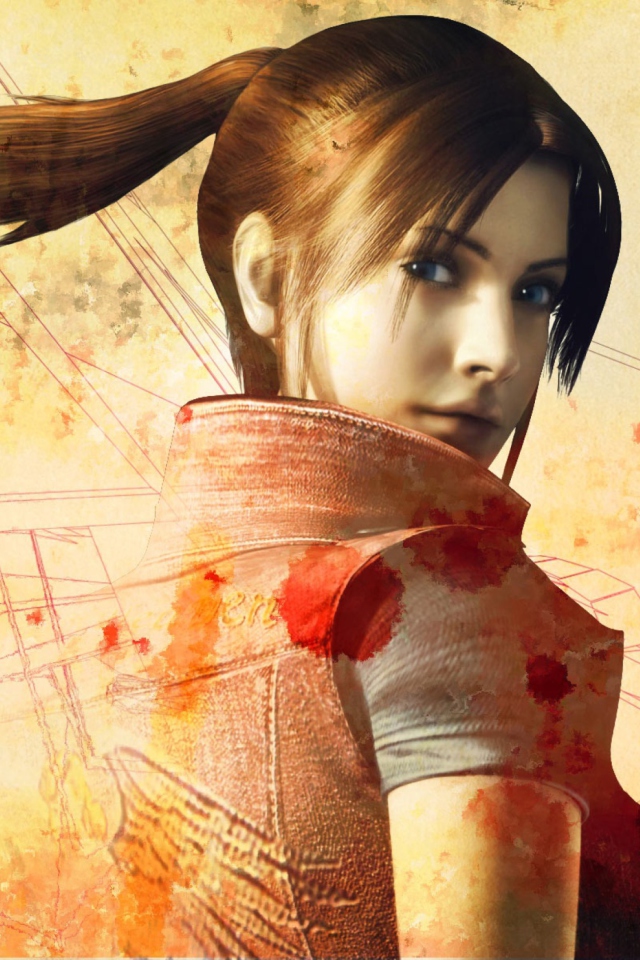 Обои Resident Evil Claire Redfield 640x960