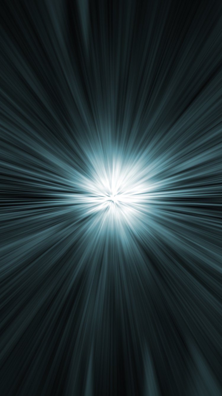 Sfondi Bright rays on a dark background 750x1334