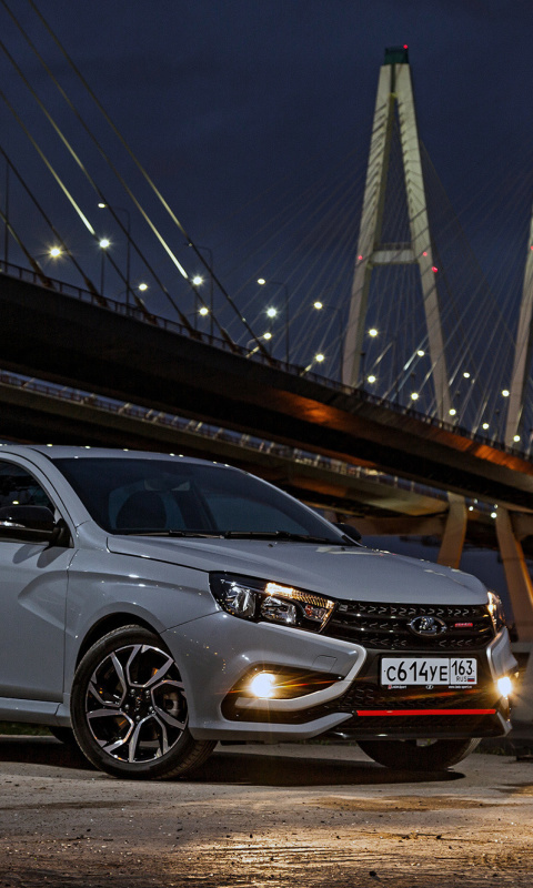 Das Lada Vesta Wallpaper 480x800