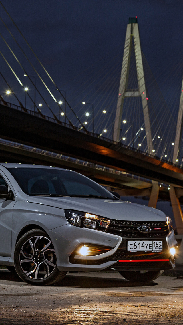 Lada Vesta wallpaper 640x1136