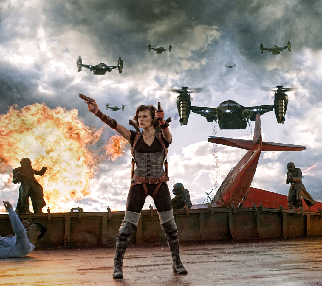 Resident Evil Retribution wallpaper 1080x960