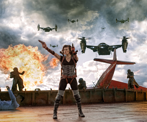 Screenshot №1 pro téma Resident Evil Retribution 480x400