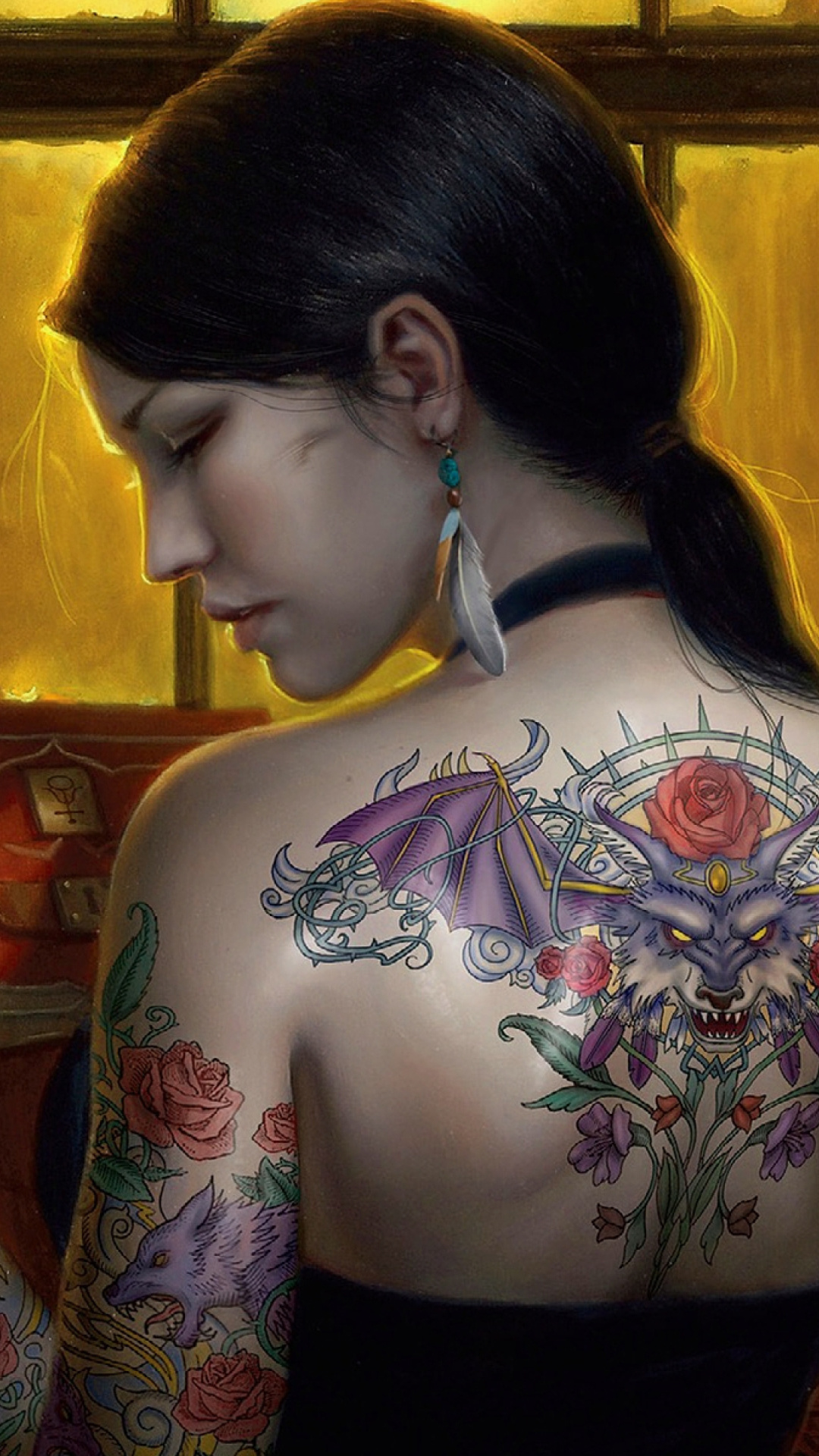 Das Tattooed Girl Wallpaper 1080x1920