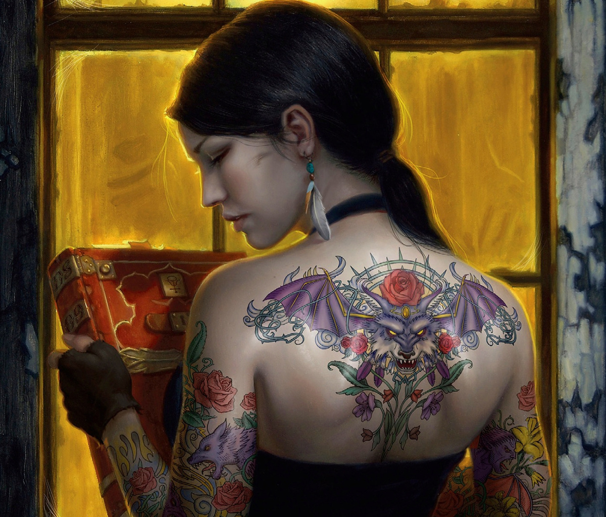 Tattooed Girl wallpaper 1200x1024