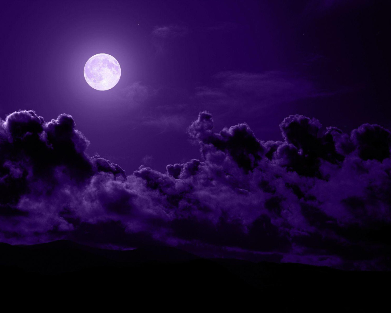 Fondo de pantalla Purple Moon 1280x1024