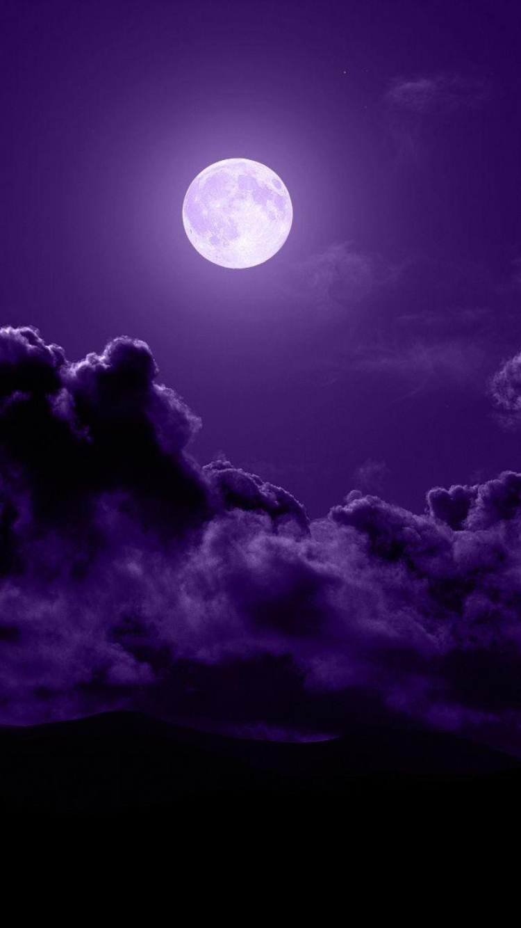 Screenshot №1 pro téma Purple Moon 750x1334