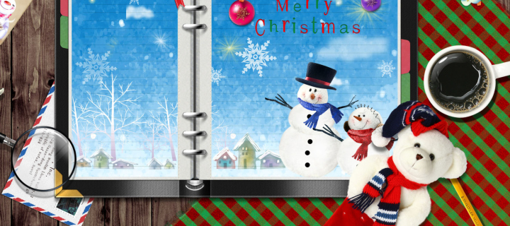 Screenshot №1 pro téma Christmas Desk 720x320