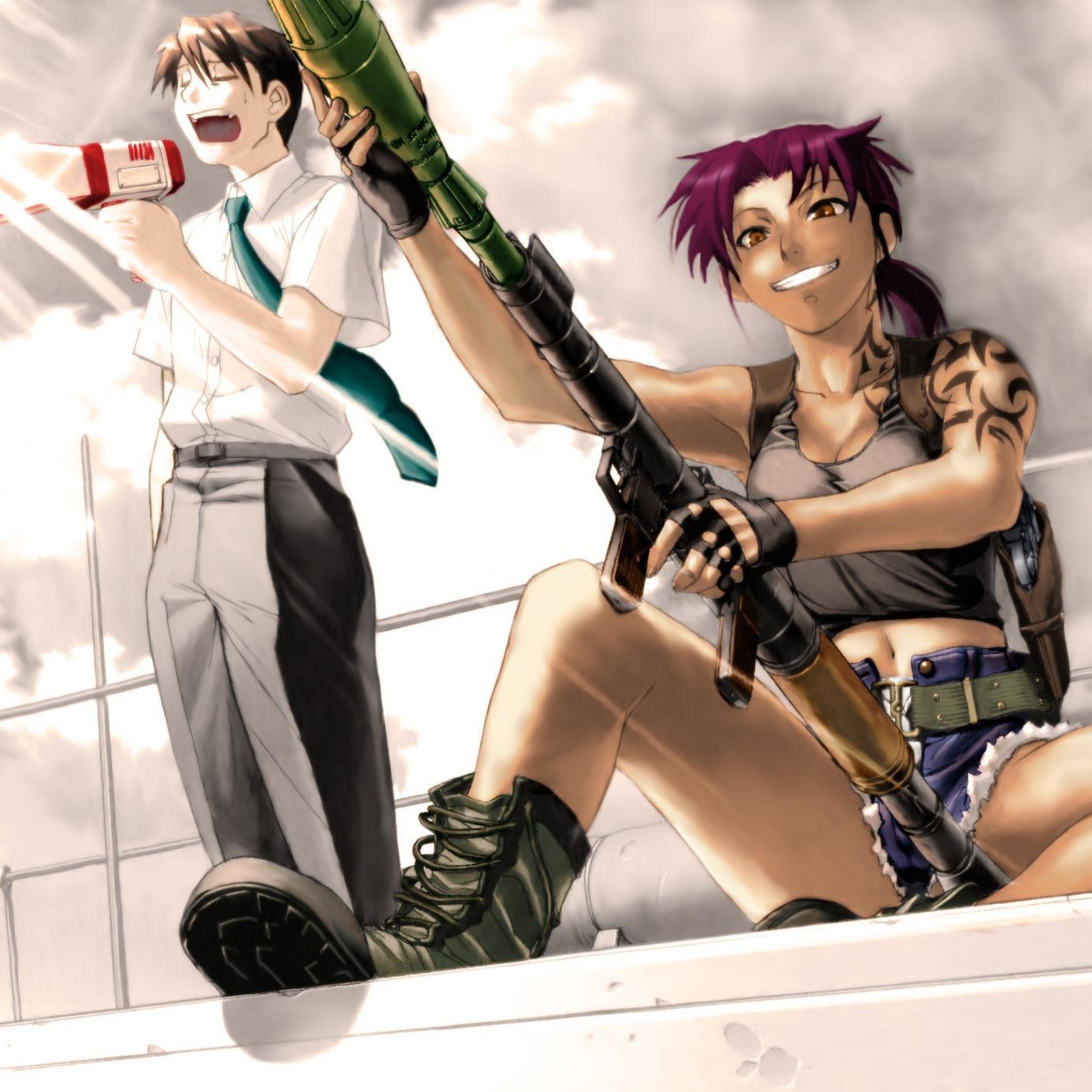 Screenshot №1 pro téma Black Lagoon Anime 2048x2048