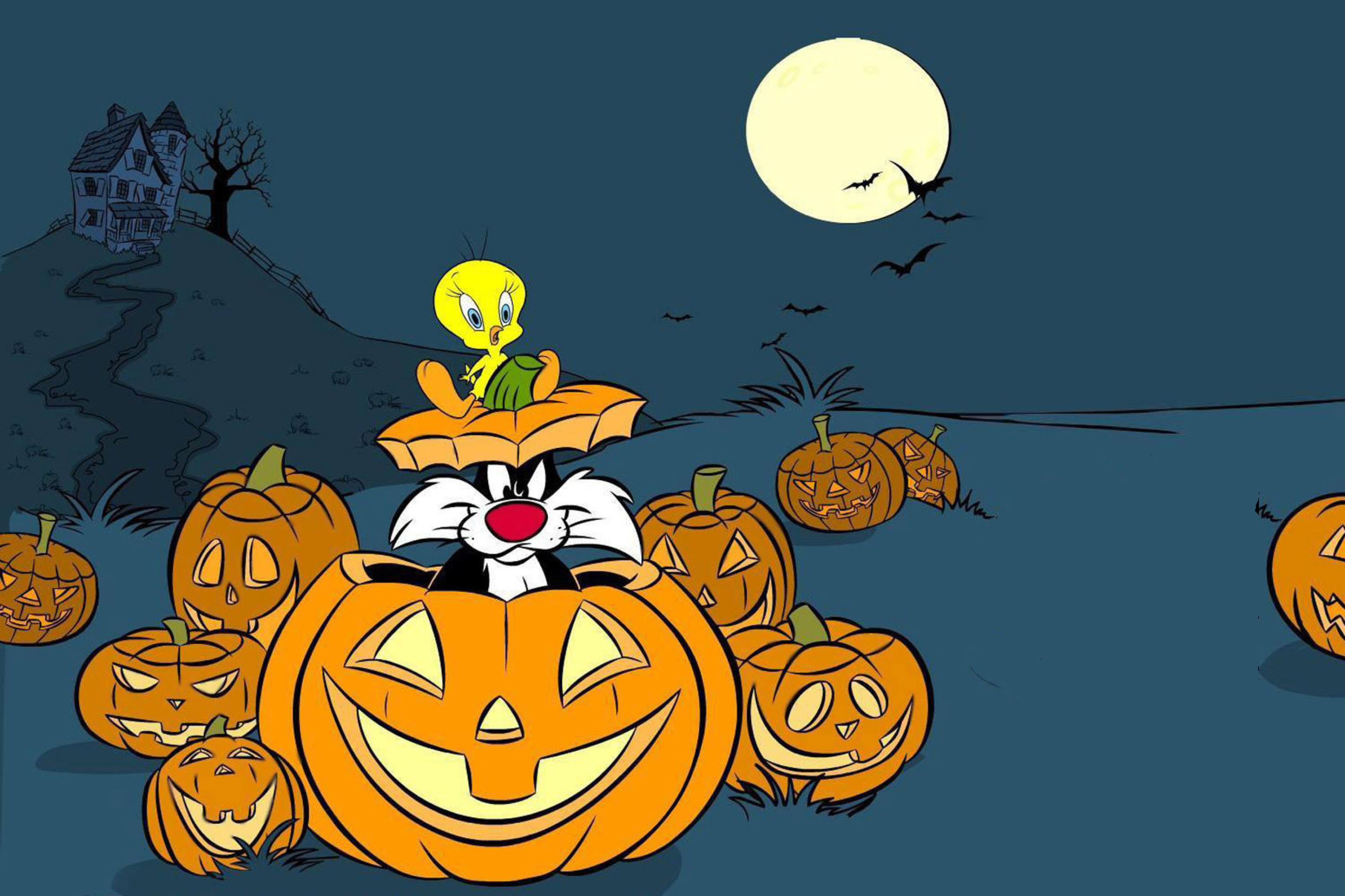 Screenshot №1 pro téma Looney Tunes Halloween 2880x1920