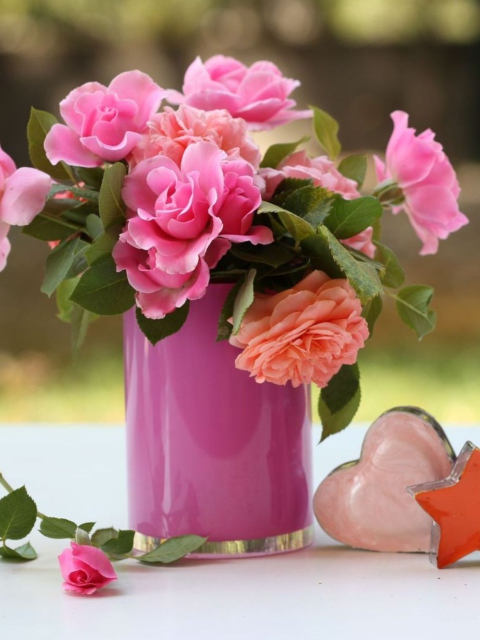 Sfondi Pink Bouquet 480x640