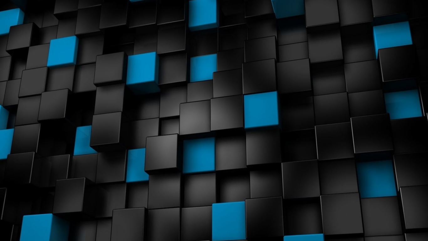 Screenshot №1 pro téma Cube Abstract 1366x768