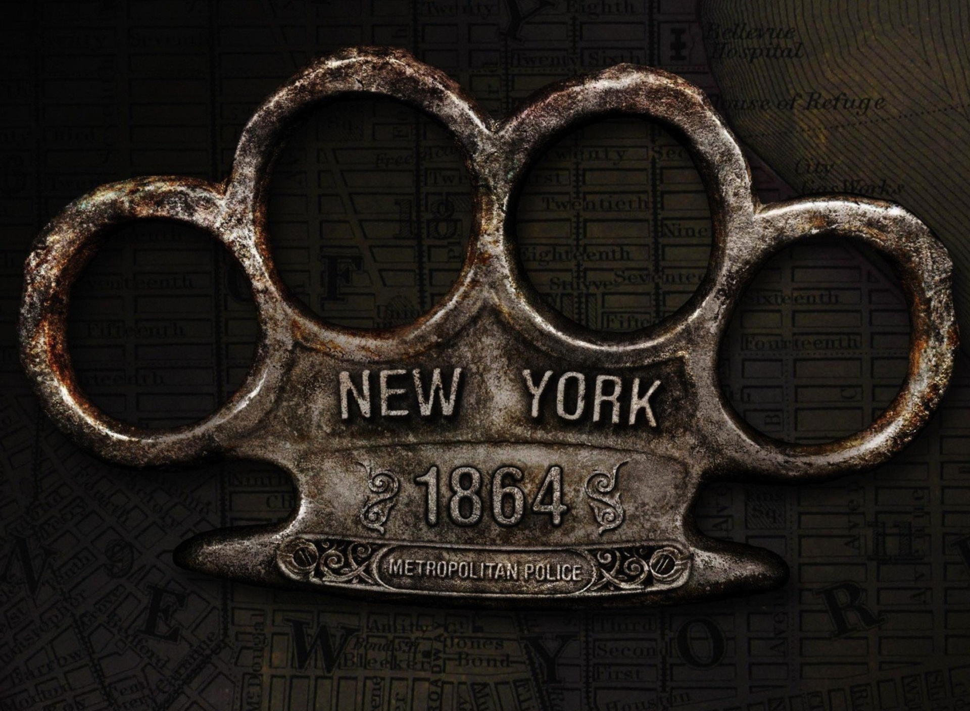 Sfondi New York Police Knuckles 1920x1408