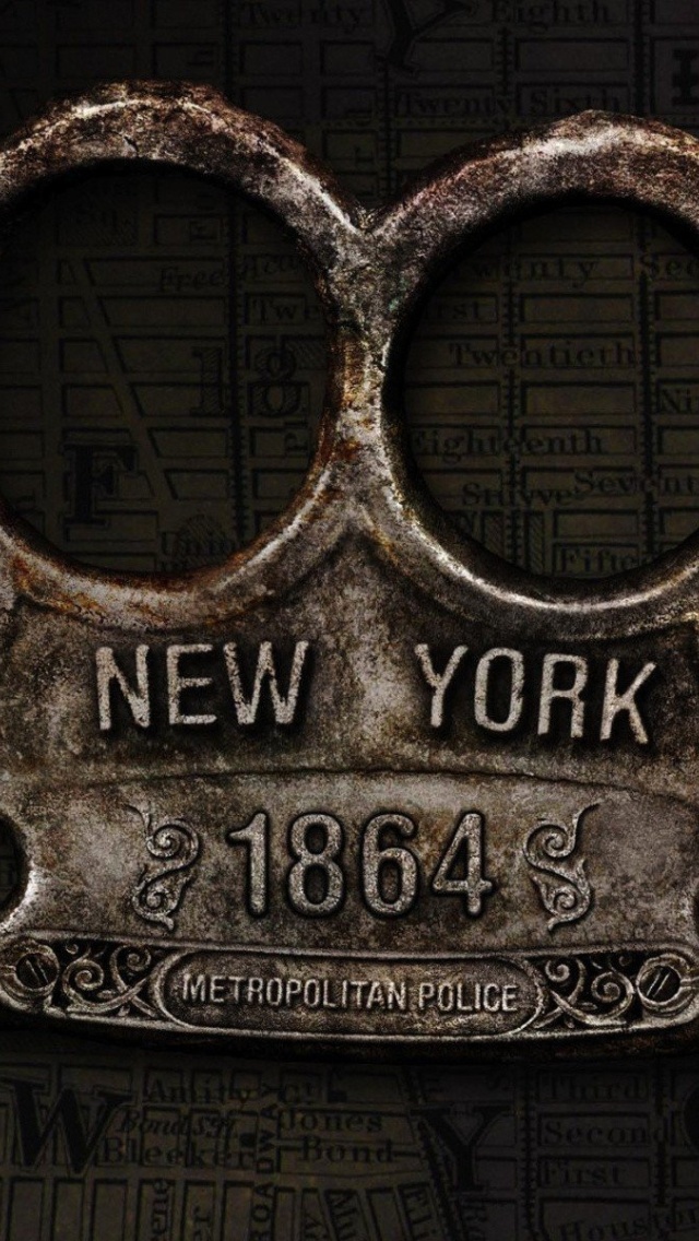 Fondo de pantalla New York Police Knuckles 640x1136