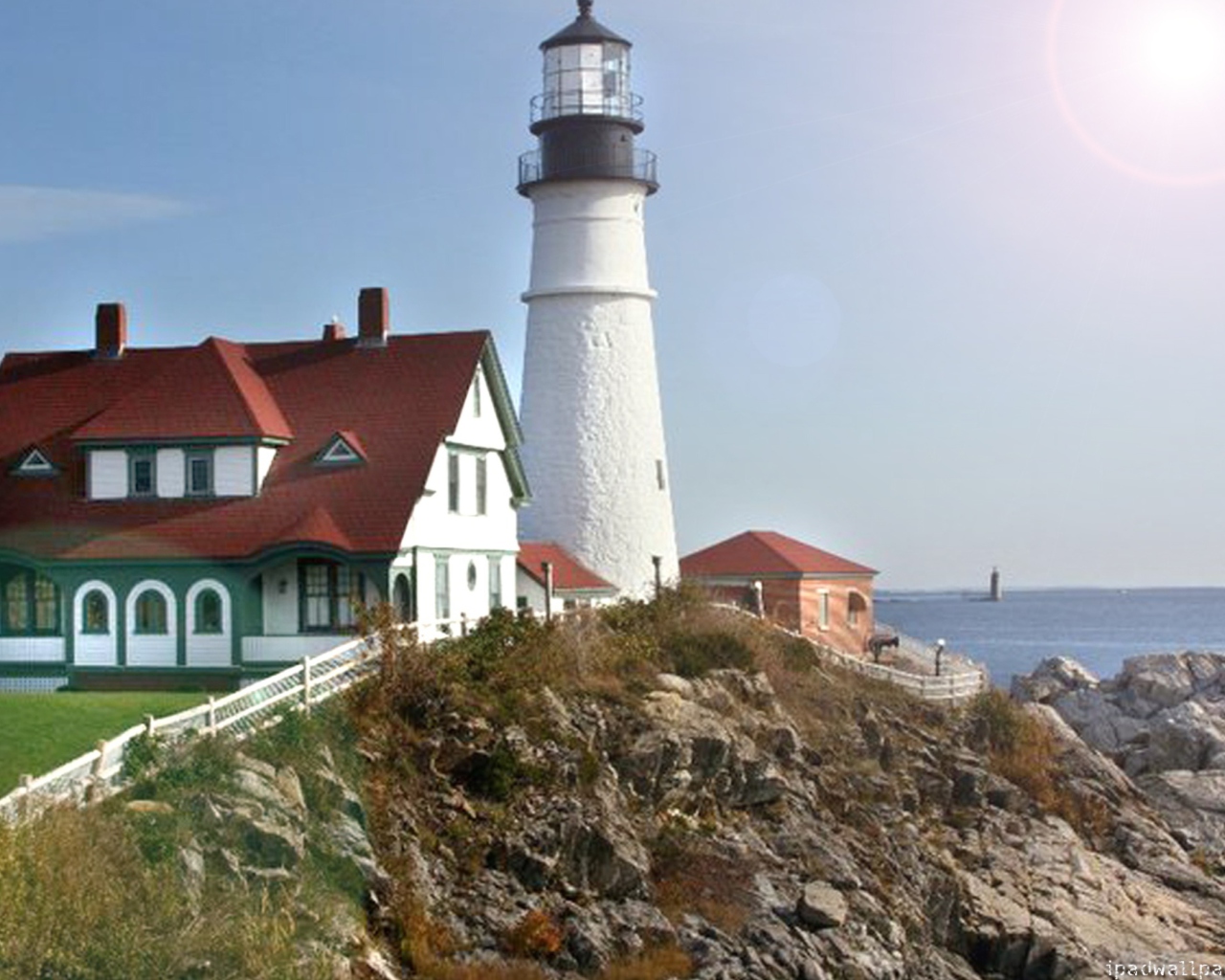 Fondo de pantalla Fort Williams Lighthouse 1280x1024