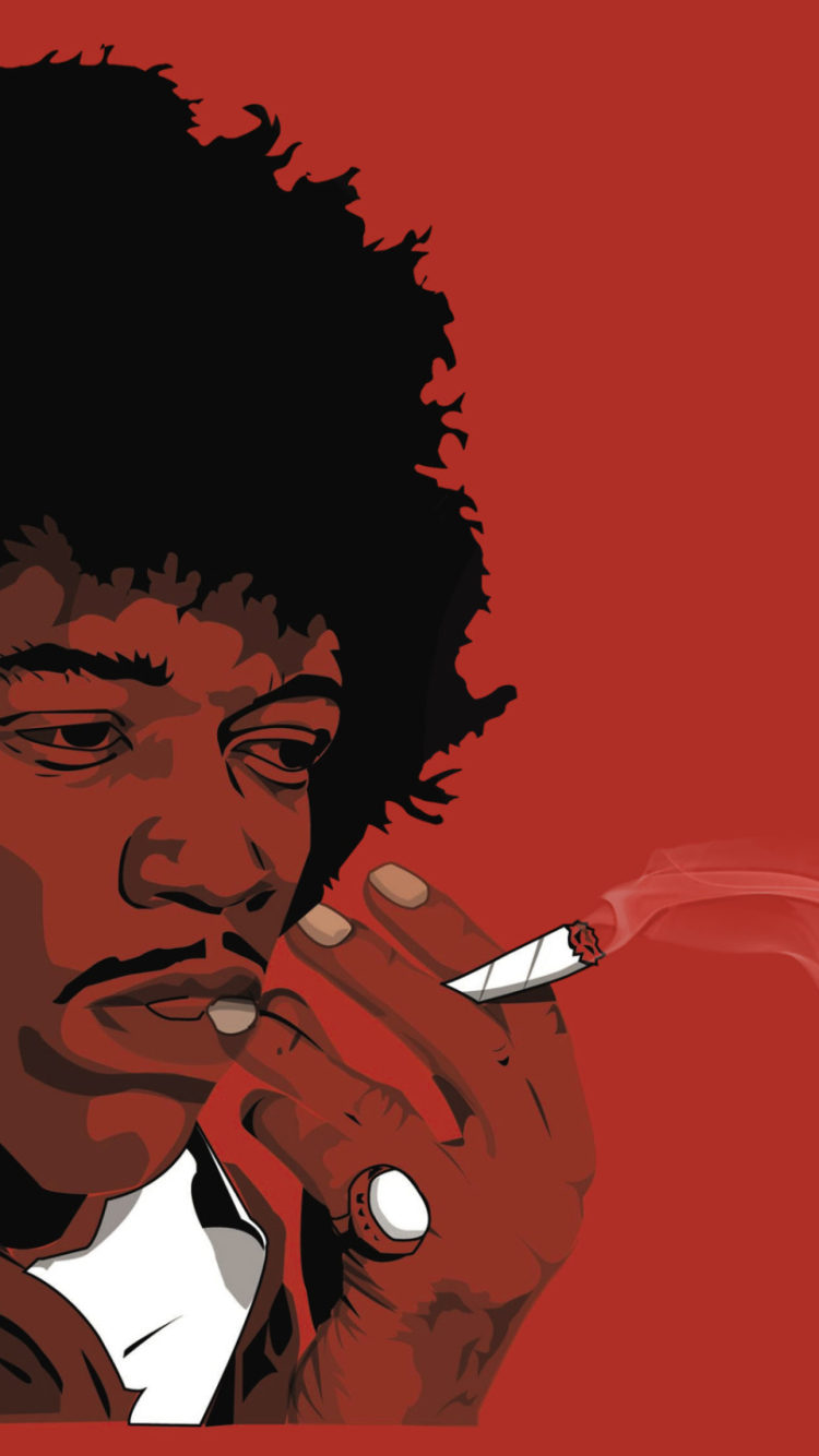 Jimi Hendrix wallpaper 750x1334