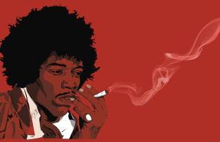 Jimi Hendrix - Obrázkek zdarma pro Nokia Asha 201