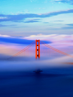 Sfondi San Francisco Golden Gate Bridge 240x320
