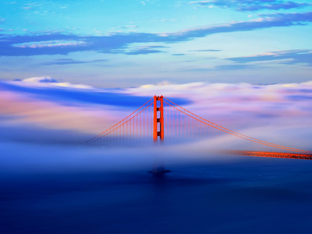 Das San Francisco Golden Gate Bridge Wallpaper 640x480