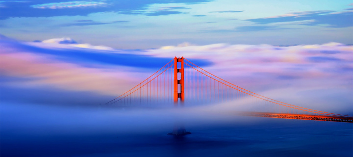 San Francisco Golden Gate Bridge wallpaper 720x320