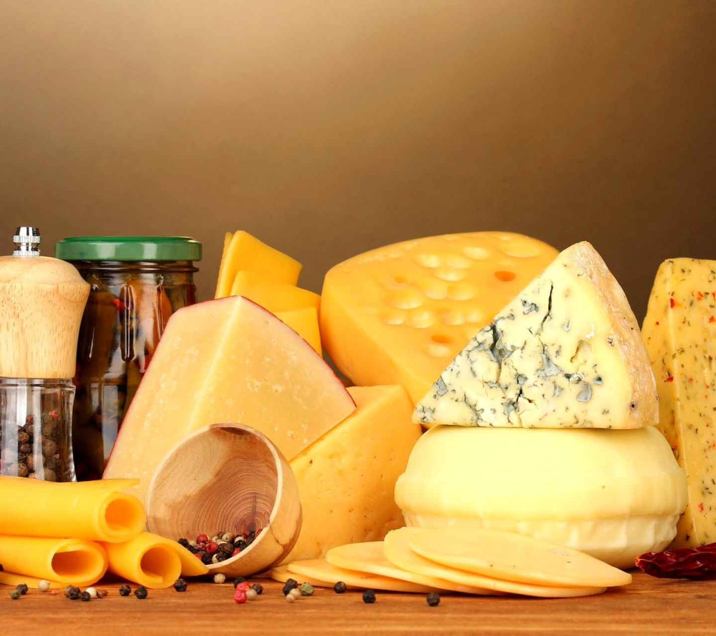 Das French cheese Wallpaper 1440x1280