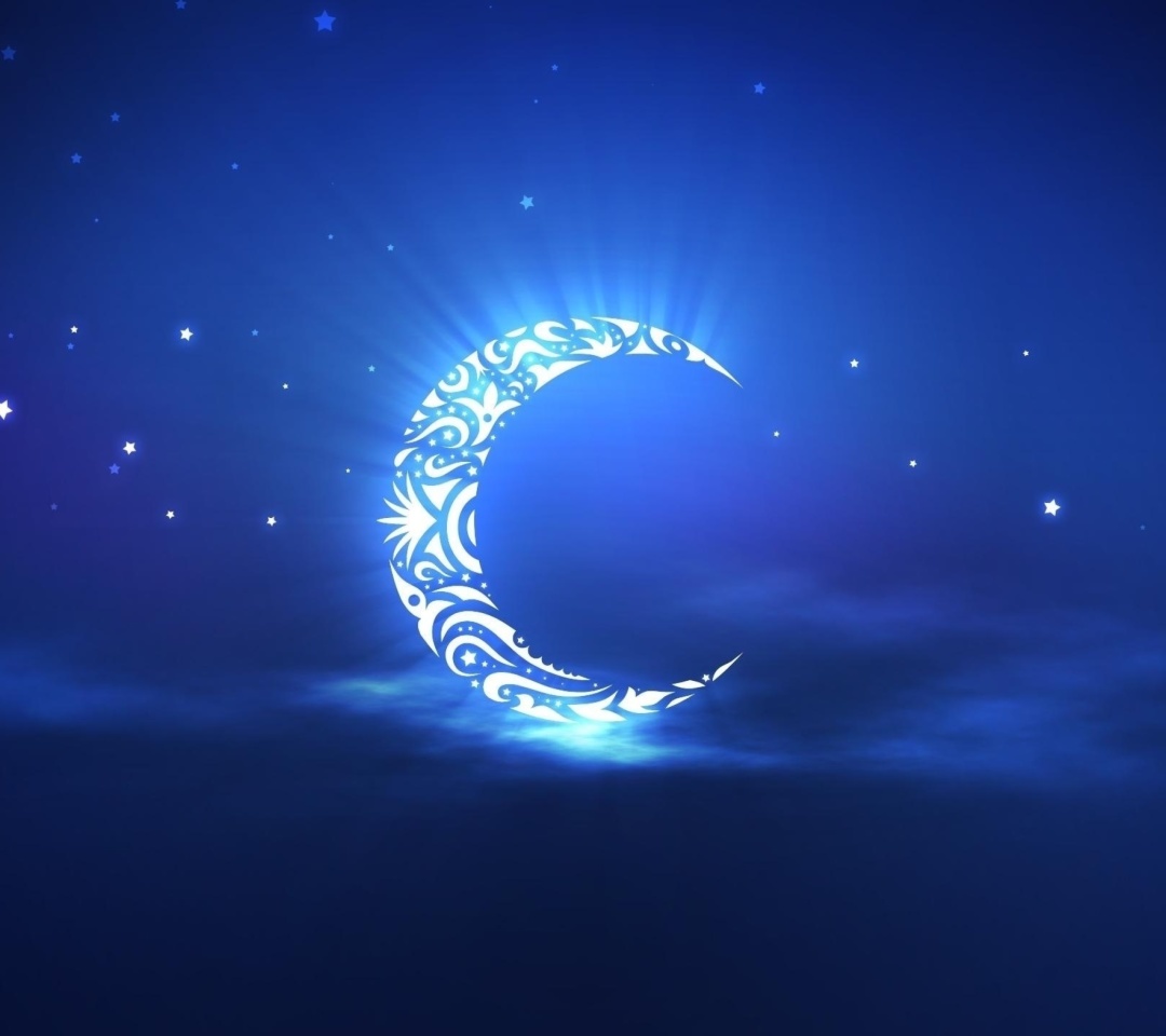 Fondo de pantalla Islamic Moon Ramadan Wallpaper 1080x960