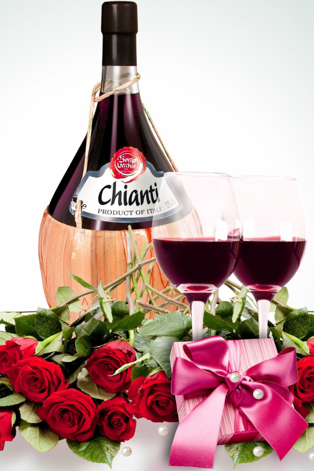 Das Chianti Wine Wallpaper 640x960