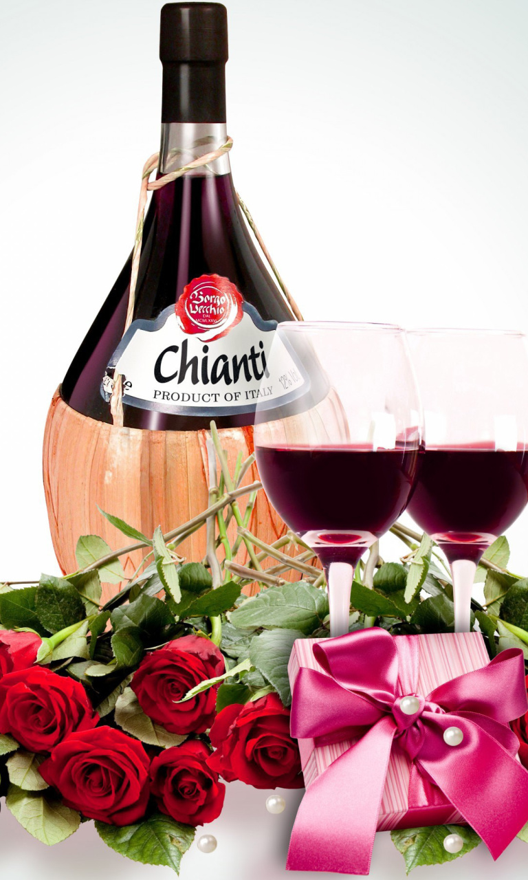 Das Chianti Wine Wallpaper 768x1280