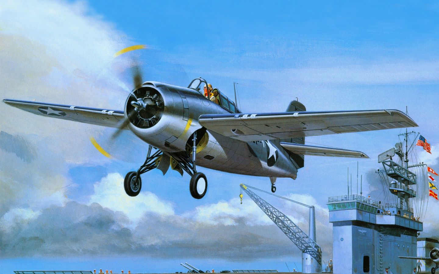 Screenshot №1 pro téma Grumman F4F Wildcat 1440x900