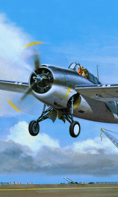 Screenshot №1 pro téma Grumman F4F Wildcat 240x400