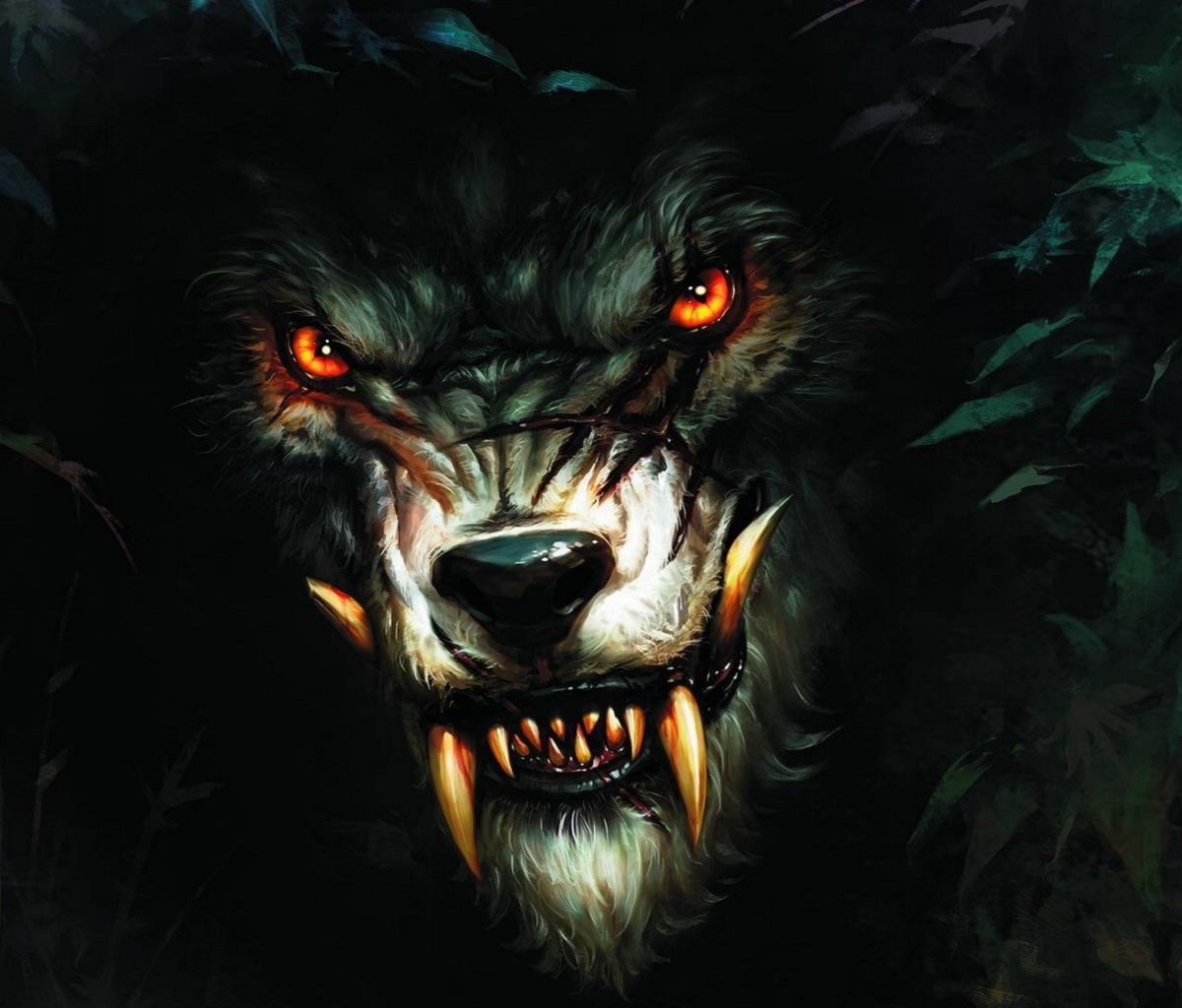 Fondo de pantalla Werewolf Artwork 1200x1024