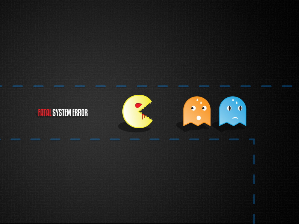 Das Pacman Yum-Yum Wallpaper 1024x768