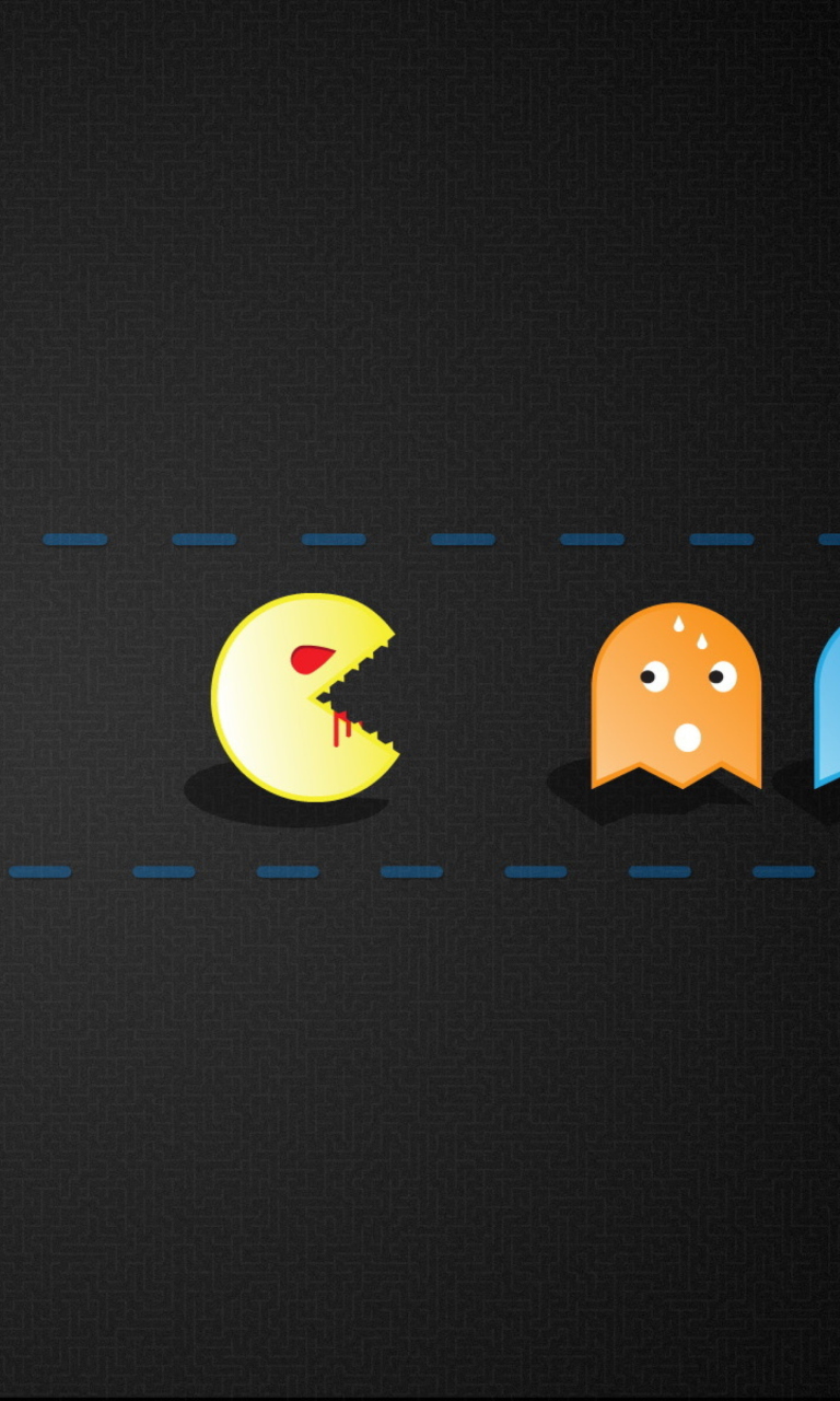 Fondo de pantalla Pacman Yum-Yum 768x1280