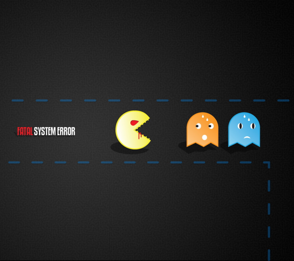 Das Pacman Yum-Yum Wallpaper 960x854
