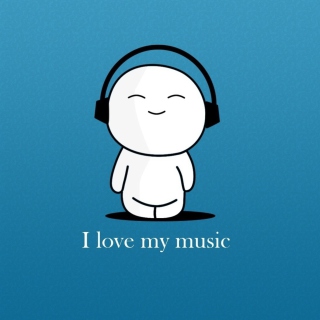 Kostenloses I Love My Music Wallpaper für iPad 3