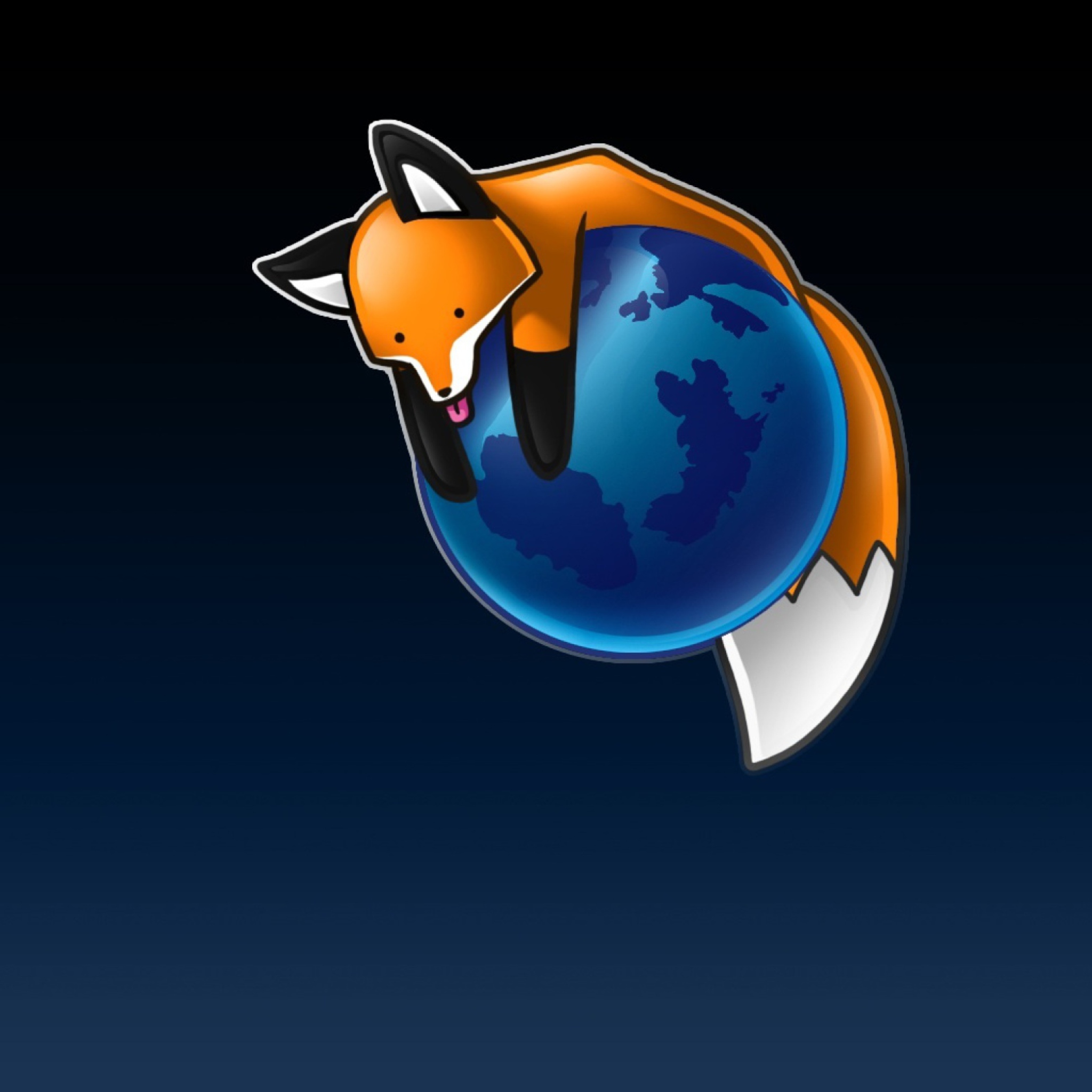 Das Tired Firefox Wallpaper 2048x2048