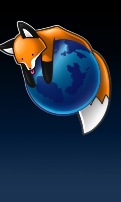 Das Tired Firefox Wallpaper 240x400