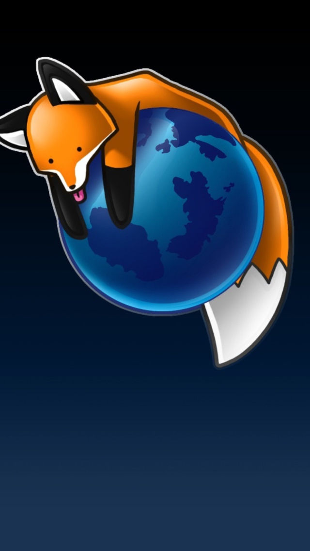 Fondo de pantalla Tired Firefox 640x1136