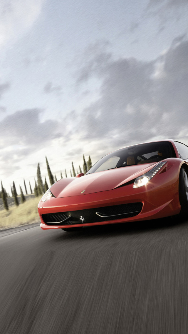 Fondo de pantalla Ferrari 458 640x1136