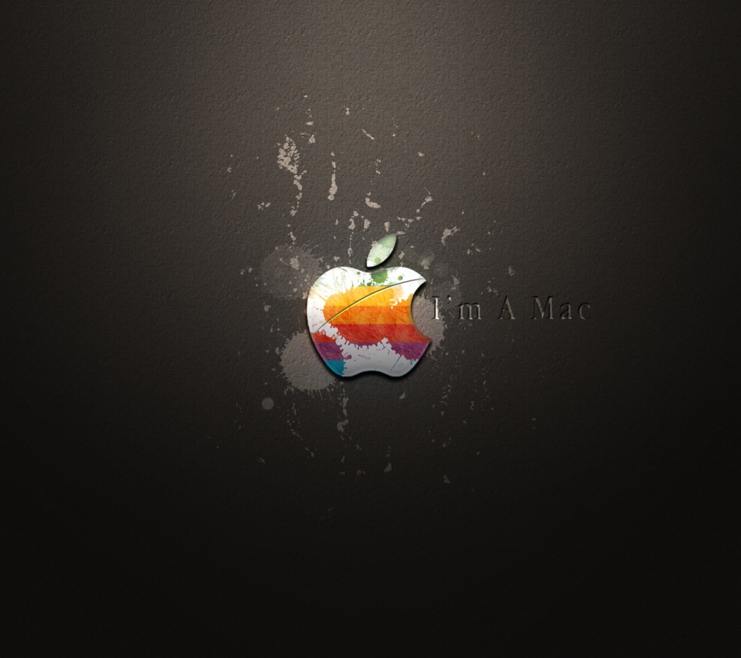 Das Apple I'm A Mac Wallpaper 1080x960