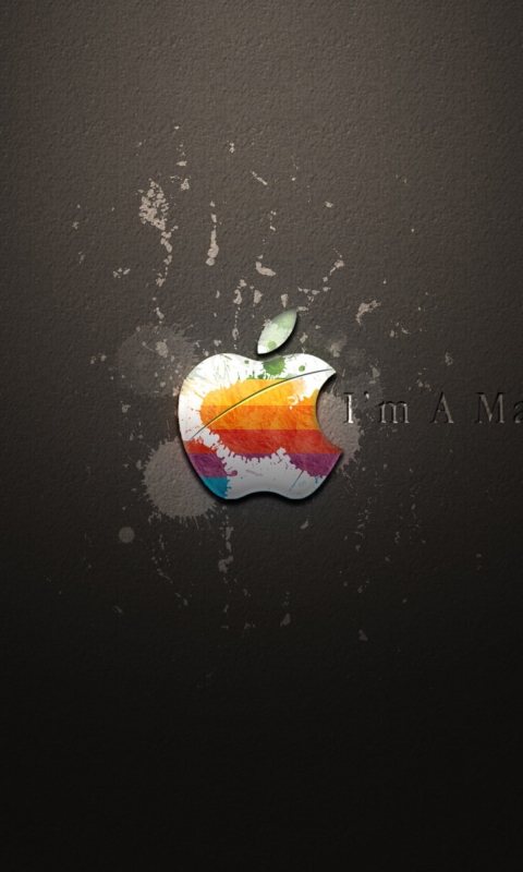 Fondo de pantalla Apple I'm A Mac 480x800