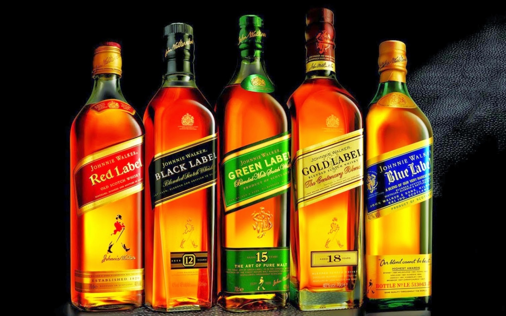 Das Johnnie Walker Label Whisky Wallpaper 1680x1050