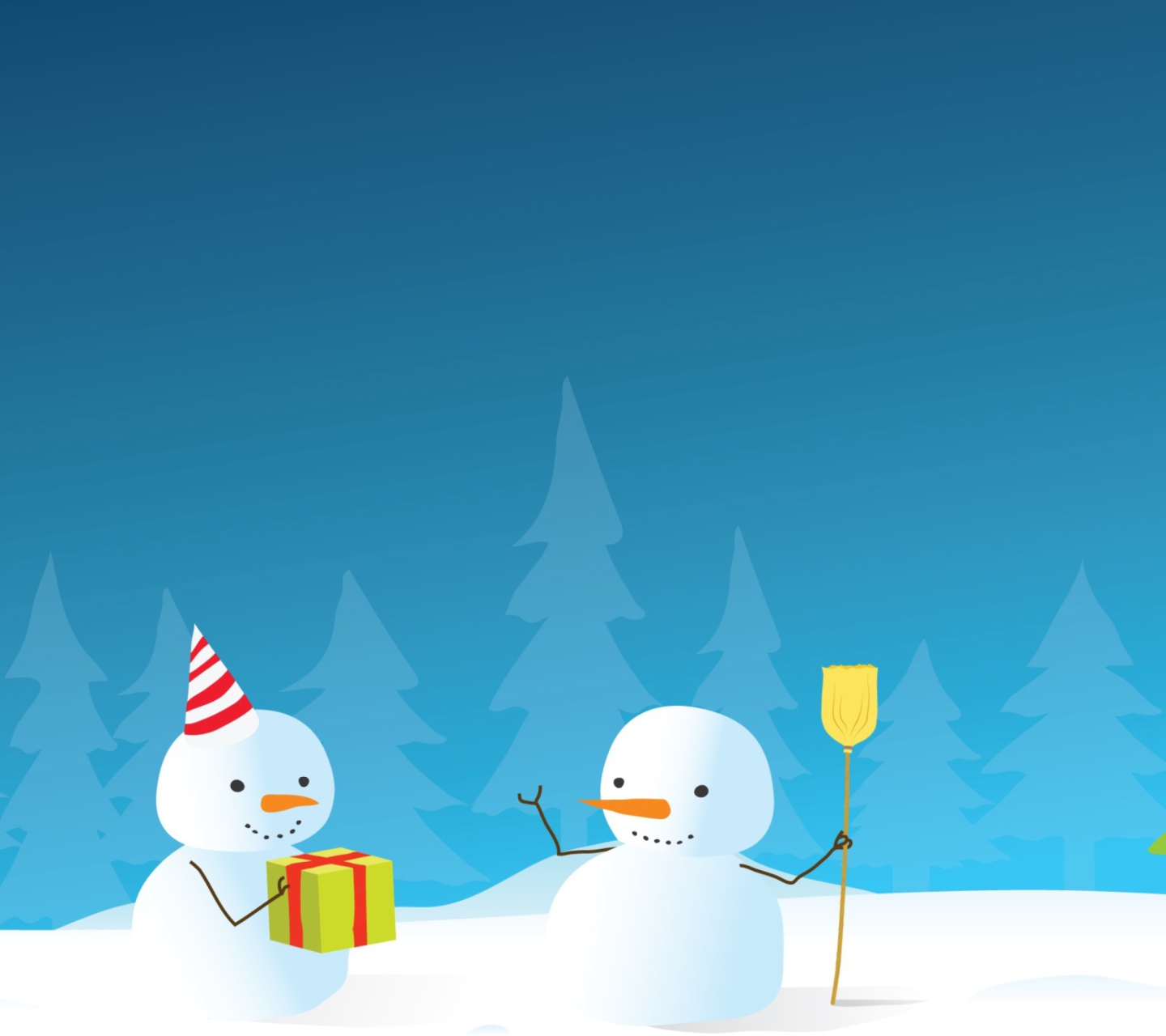 Happy Winter Holidays wallpaper 1440x1280