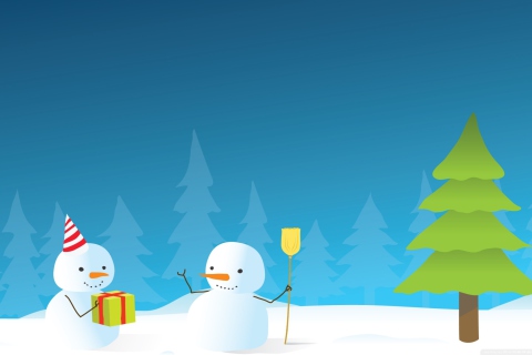 Fondo de pantalla Happy Winter Holidays 480x320