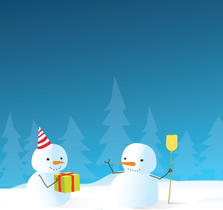 Happy Winter Holidays Wallpaper for 2048x2048