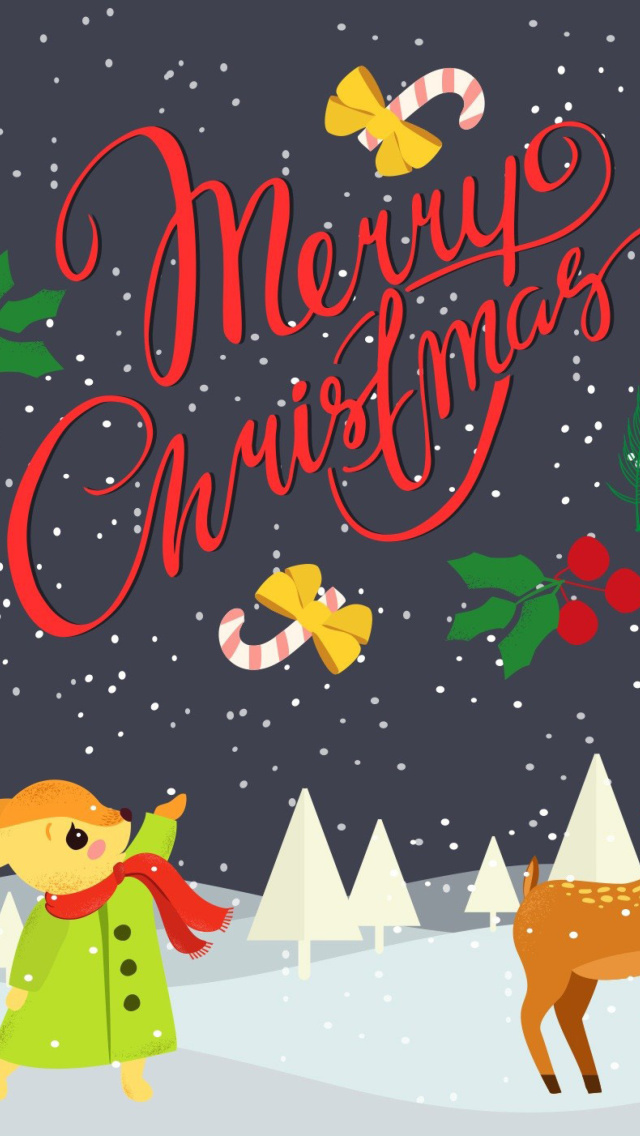 Merry Christmas wallpaper 640x1136