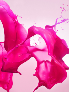 Das Pink Paint Wallpaper 240x320